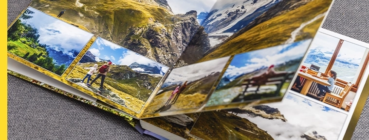 Fotoalbum med Hard Innbinding